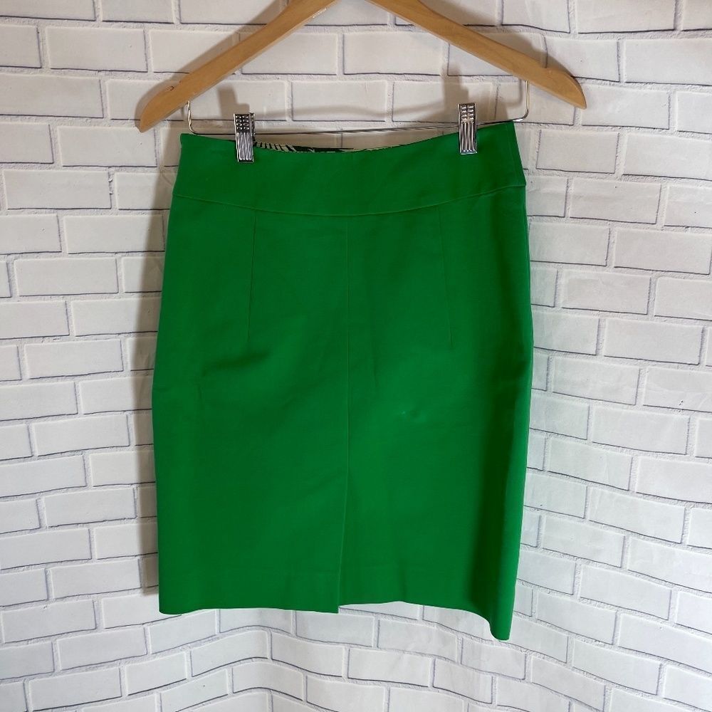 Milly Of New York Bright Green Pencil Skirt Sz 4‎